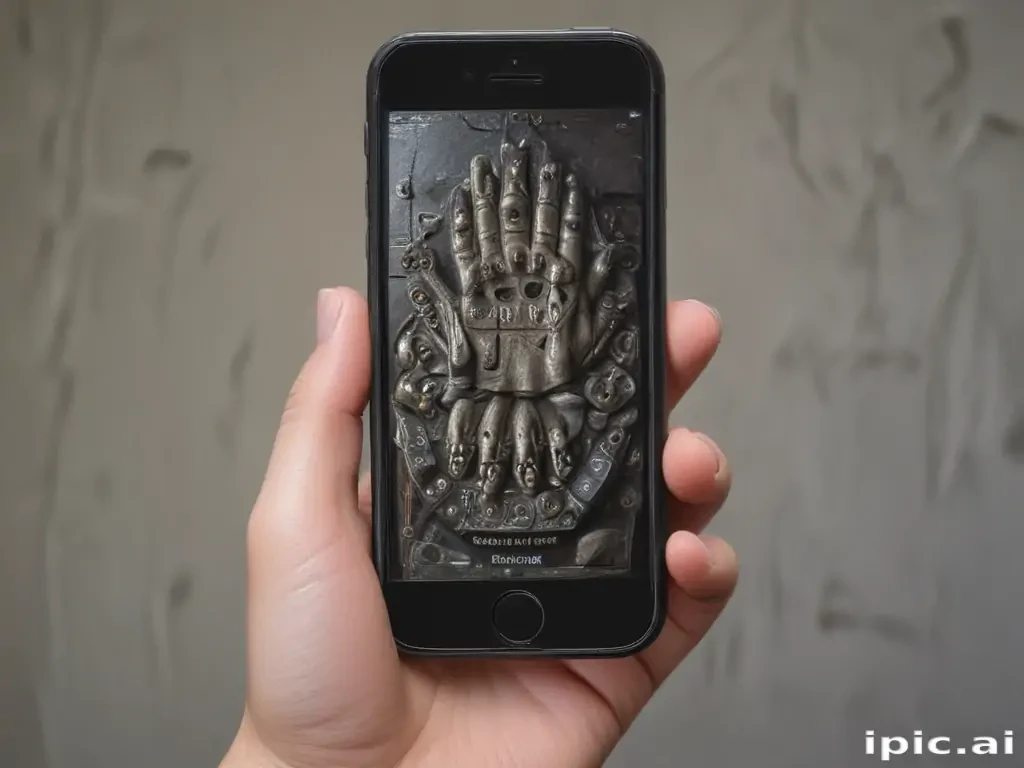 hand holding cell phone