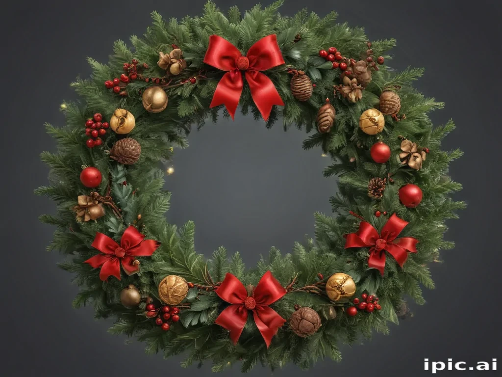christmas wreath clip art