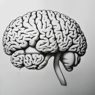 pic of brain drawing