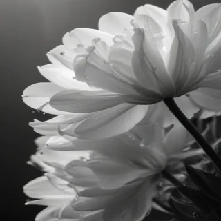 flower images black and white
