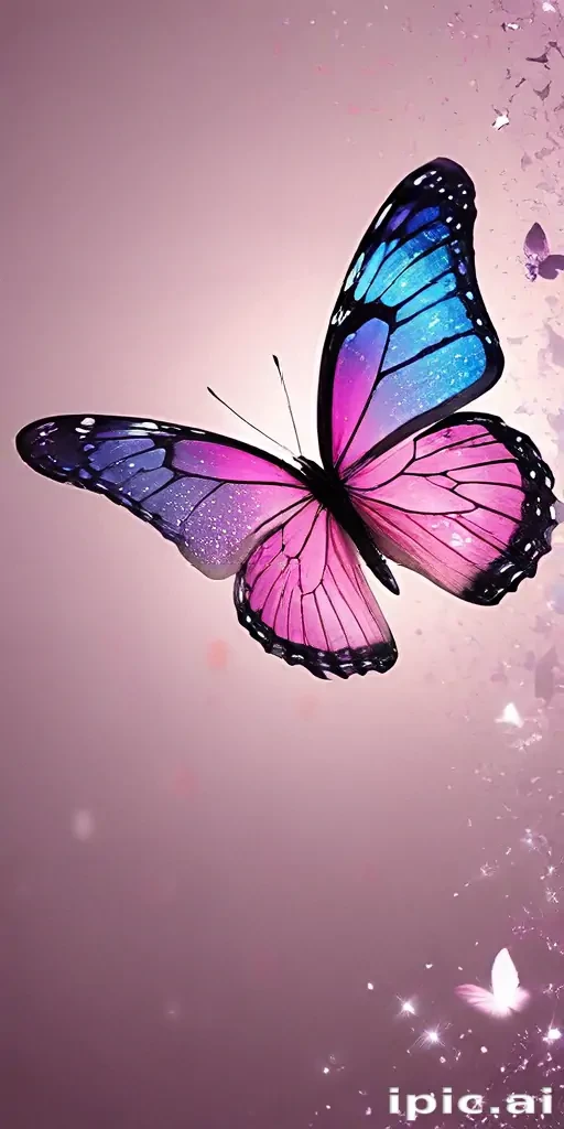 glitter butterfly wallpaper