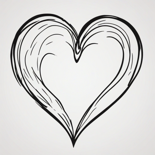 outline heart png
