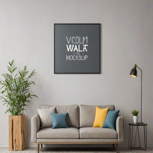 free wall art mockup