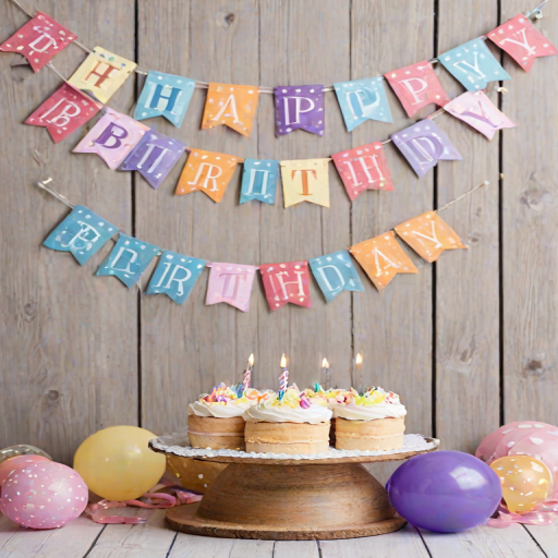happy birthday banner png