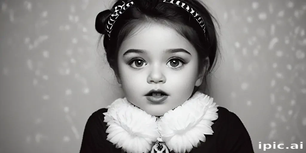 black and white cute