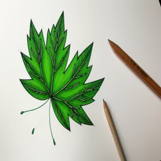 leaf doodle
