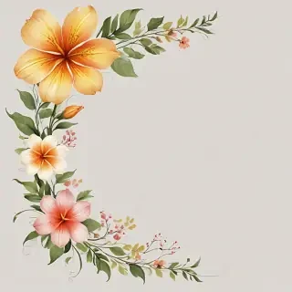 png border flower