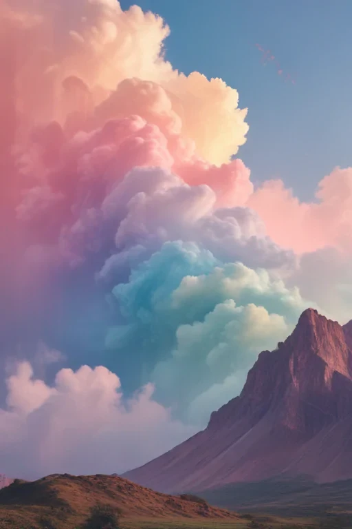 pastel rainbow aesthetic wallpaper