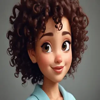 cartoon characters with curly hair