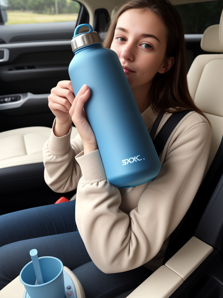large water bottle that fits in cup holder