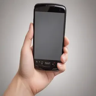 hand holding cell phone