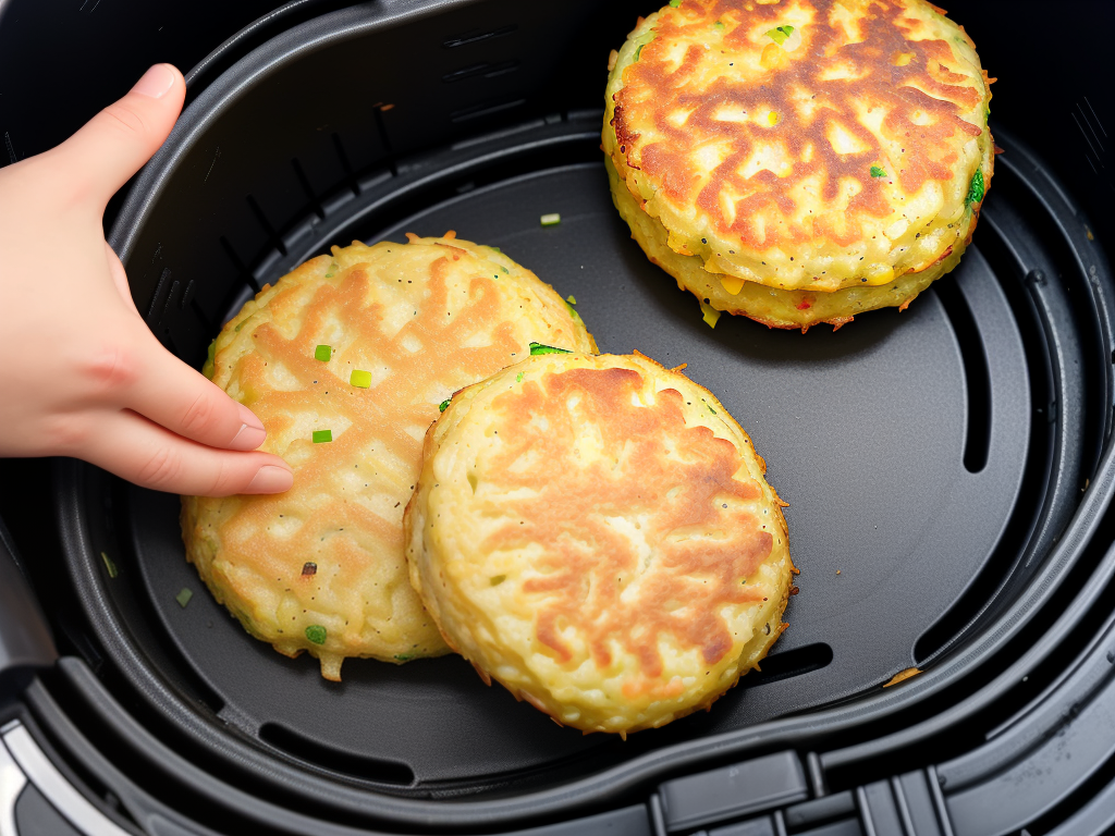 how to cook hash brown patties in the air fryer