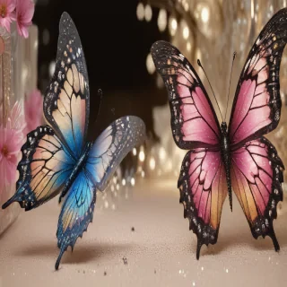 glitter butterfly wallpaper