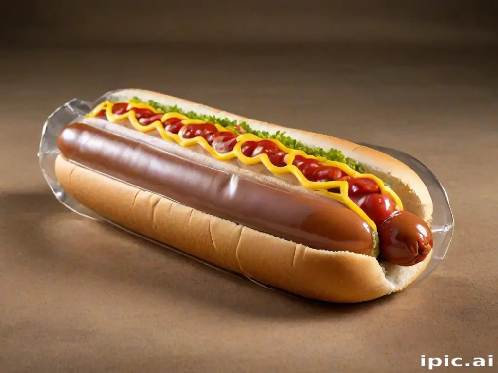 transparent hot dog