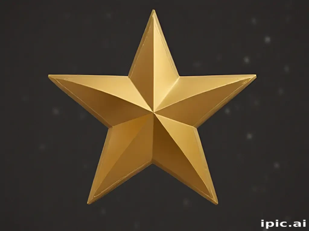 gold star sticker png