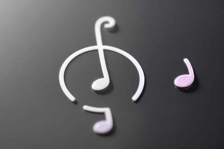 transparent music note
