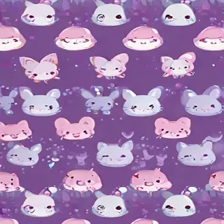 kawaii purple wallpaper