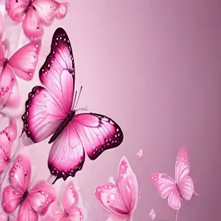 cute pink butterfly wallpaper