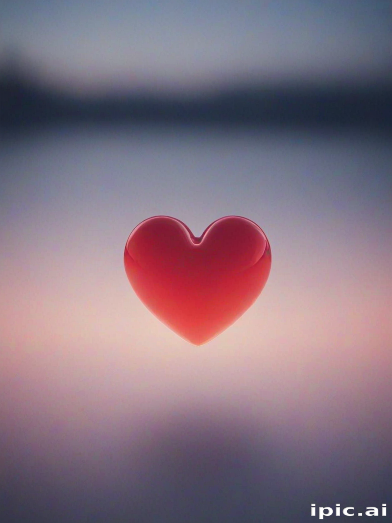 blurry heart wallpaper