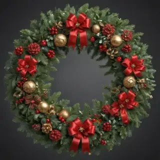 christmas wreath clip art