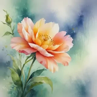 flower watercolor background