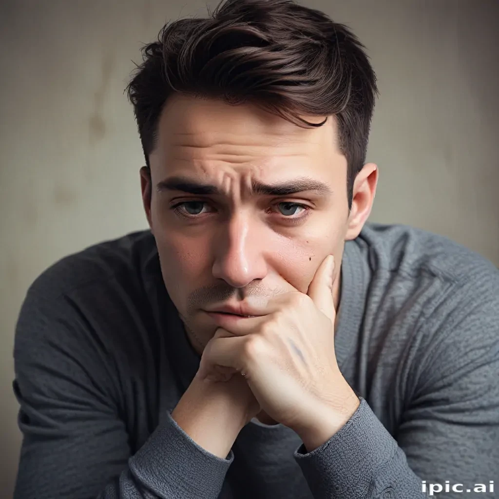 man in sad