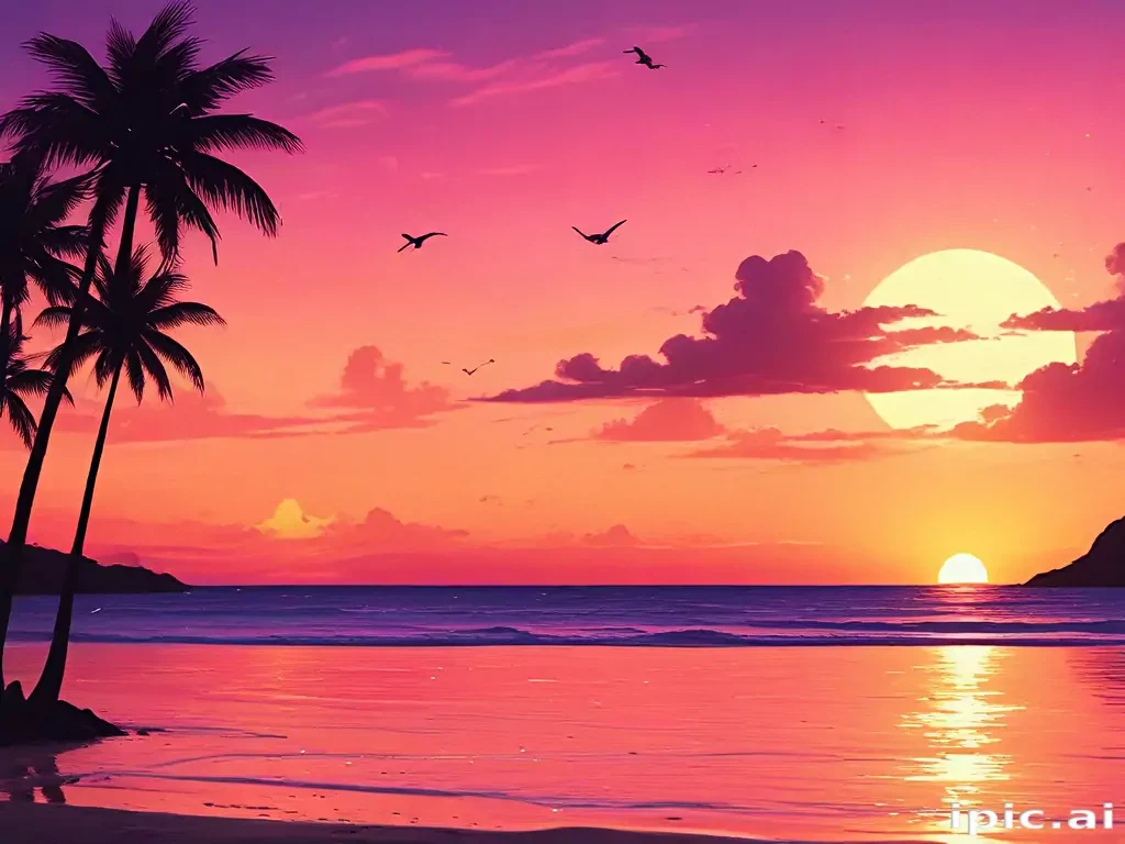 cute sunset backgrounds