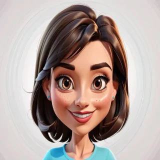 brunette cartoon character