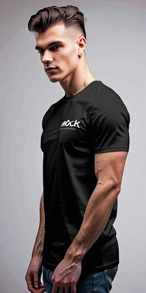 black mockup t shirt