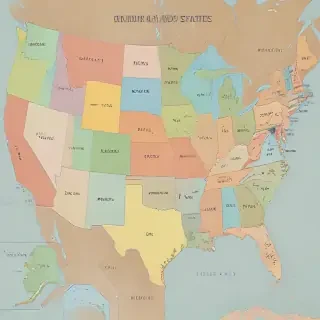 map of the us states