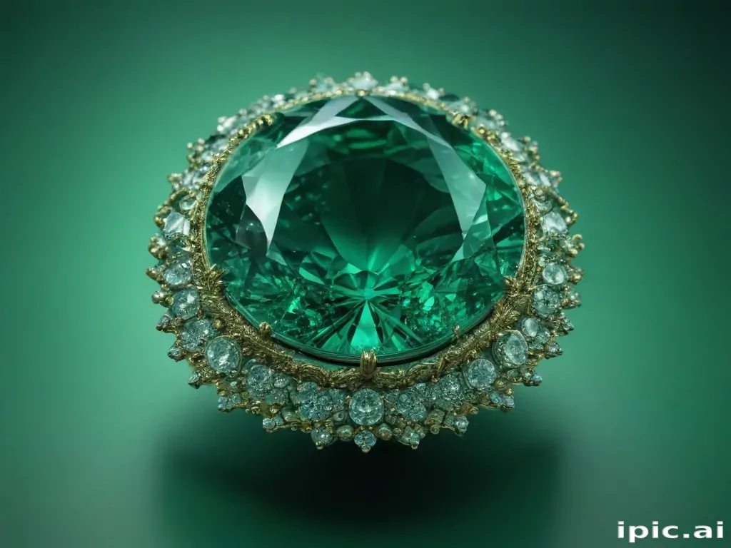 emerald green background