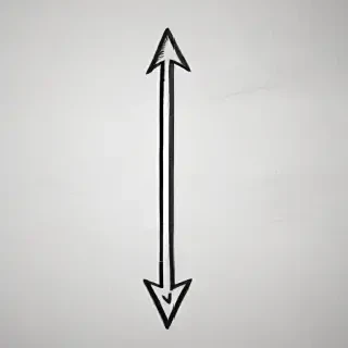 drawn arrow