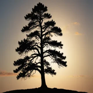 pine tree silhouette png