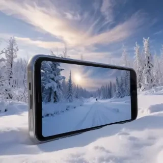 snow background iphone