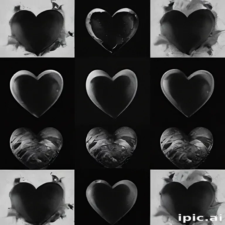 black heart aesthetic