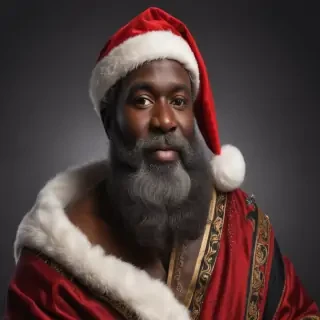 black santa png