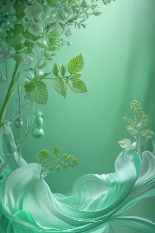 mint green background