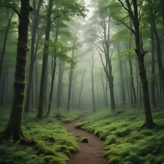 green forest aesthetic