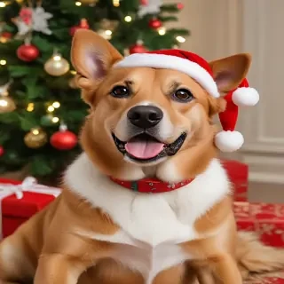 christmas dog photos
