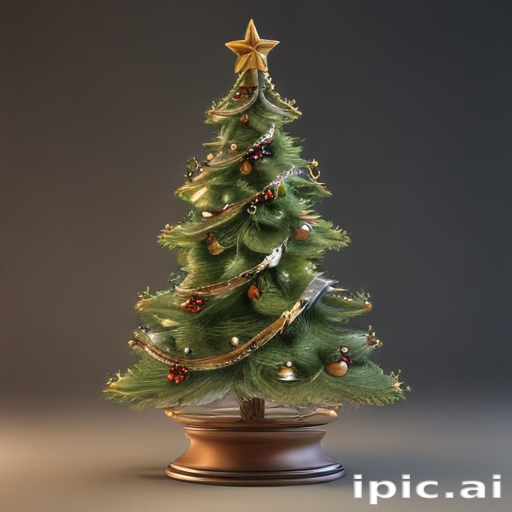 A Beautifully Decorated Christmas Tree with Ornaments and a Star Topper.