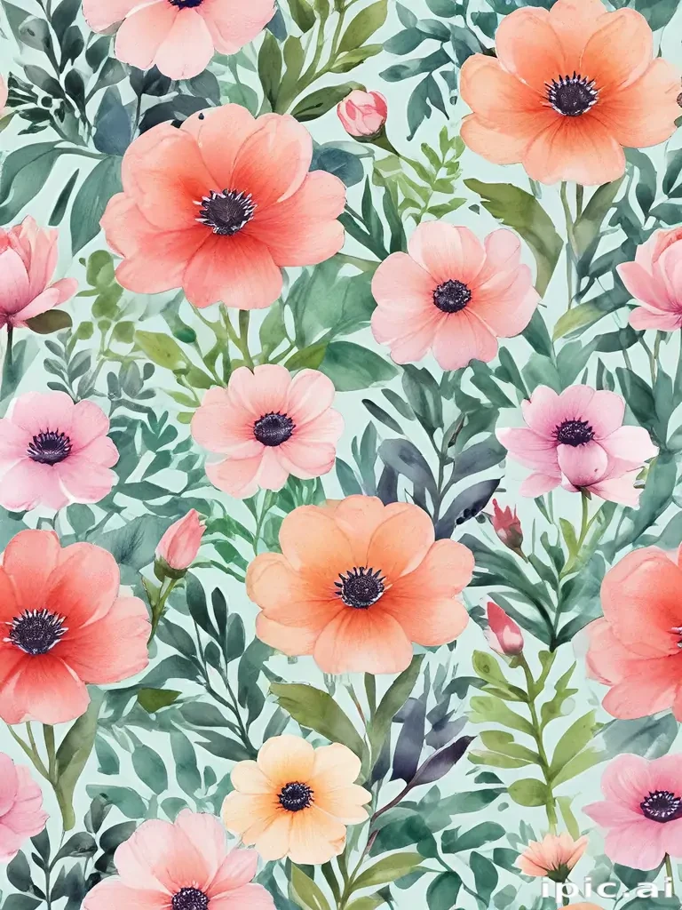 background watercolor flowers