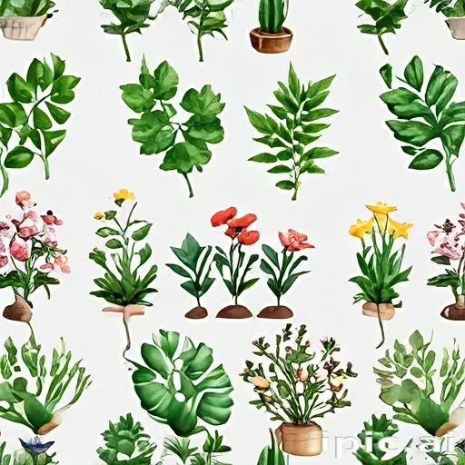 plants transparent background