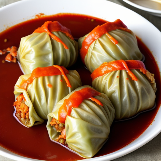 sweet and sour stuffed cabbage rolls