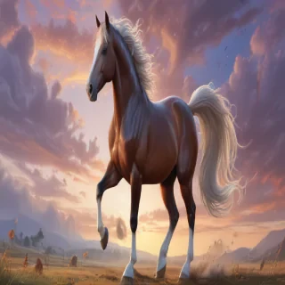 image of a cartoon horse