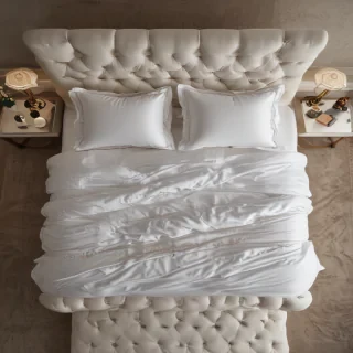 bed top view