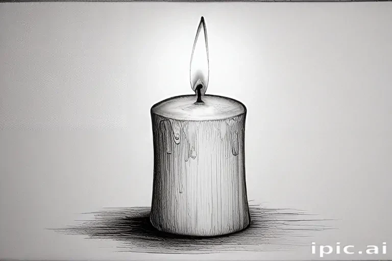 candle drawing