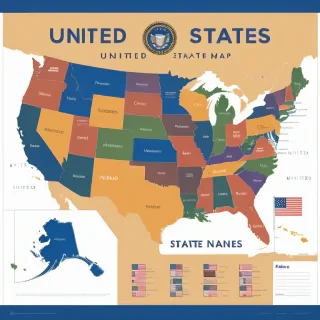 united states map with state names