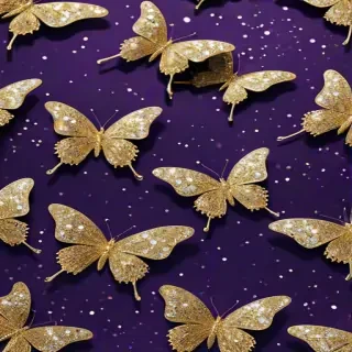 glitter butterfly wallpaper