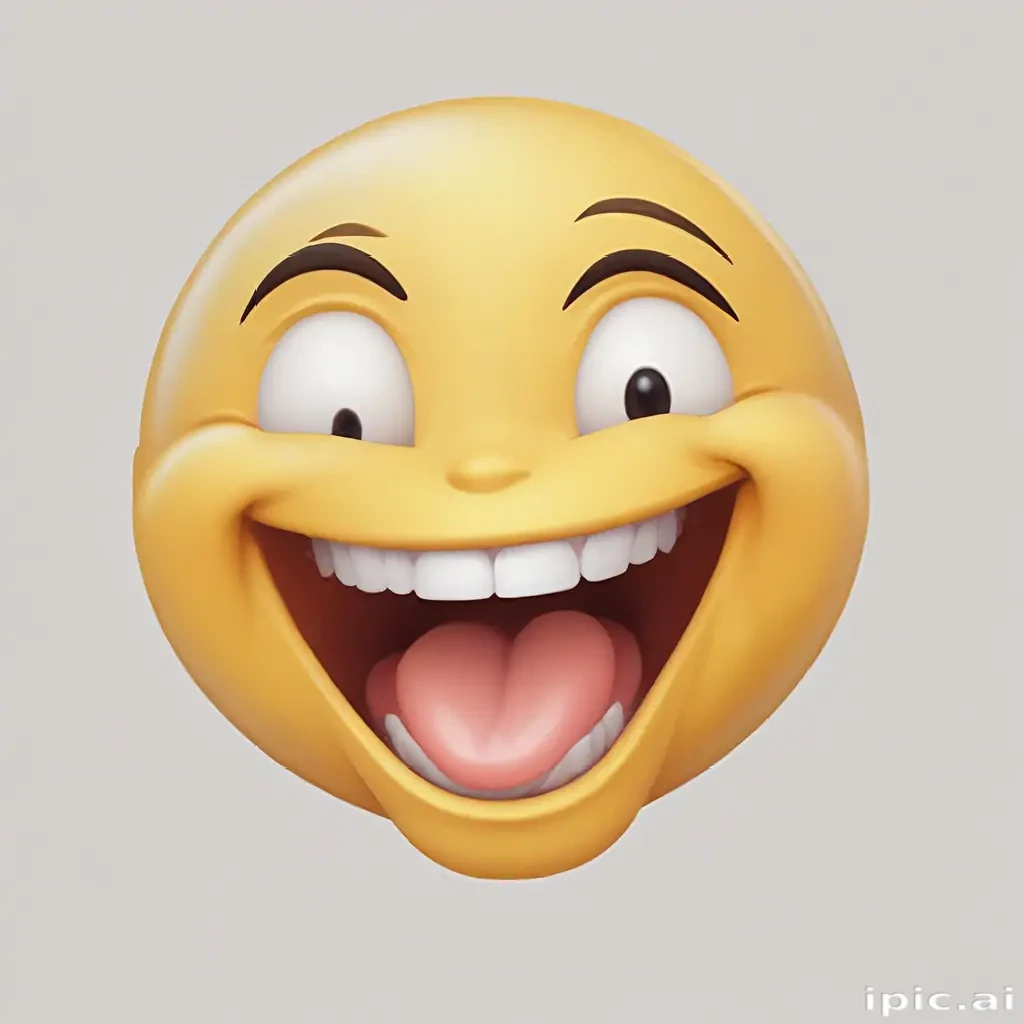 transparent laughing emoji