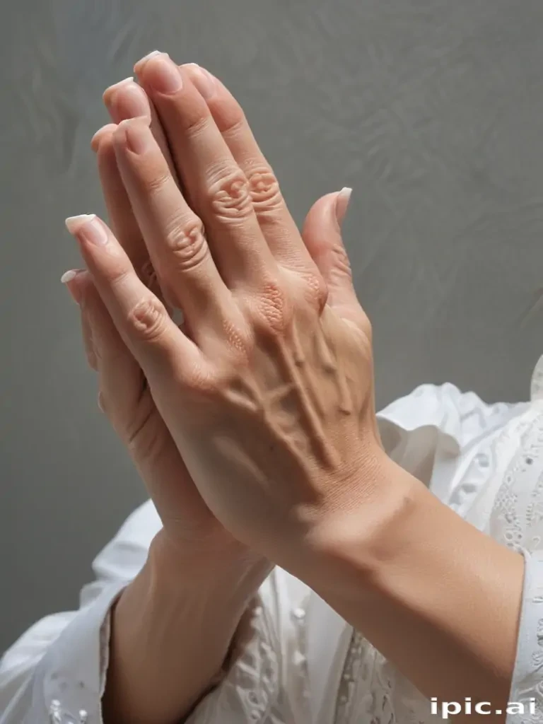 praying hands transparent